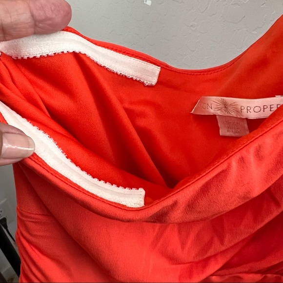 Boston Proper One Shoulder Ruched Dress - Picture 6 of 7